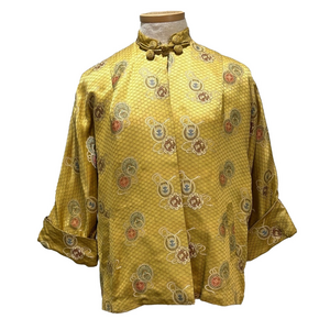 Asian inspired hand made jacket with 3/4 sleeves